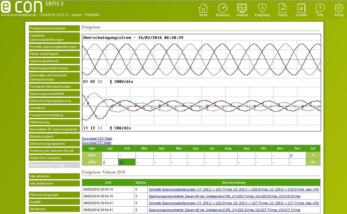 sens3 Webinterface PRO-Upgrade