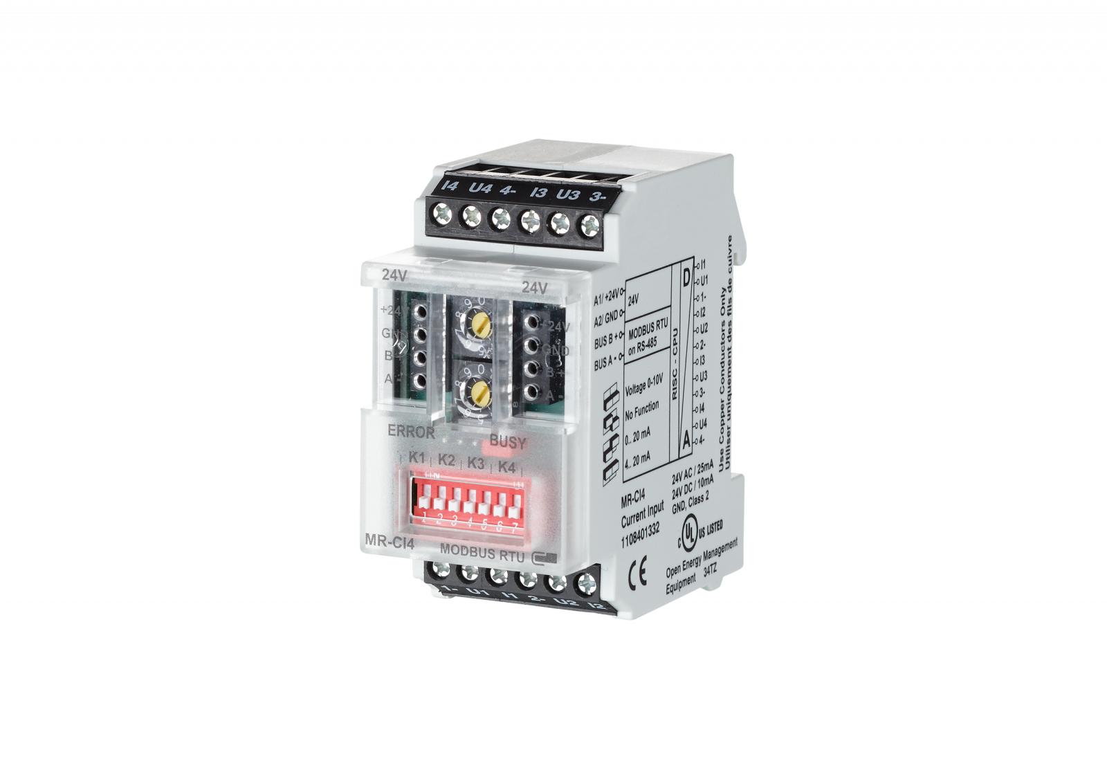 Erweiterungsmodul 4xAnalog zu Modbus RTU